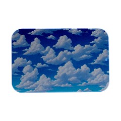 Sky Clouds Blue Cartoon Animated Open Lid Metal Box (silver)   by Bangk1t