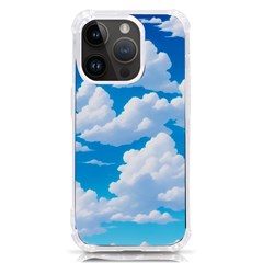 Sky Clouds Blue Cartoon Animated Iphone 14 Pro Tpu Uv Print Case by Bangk1t