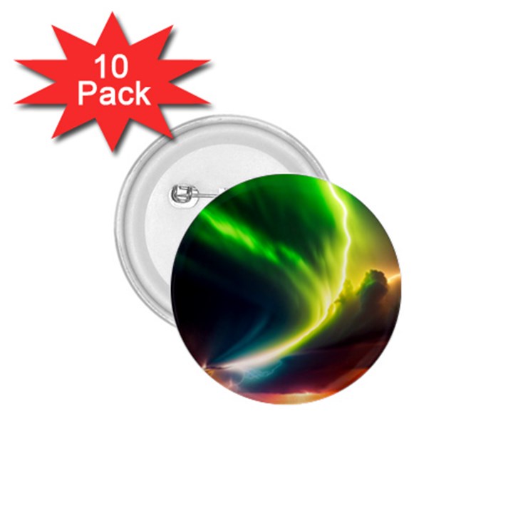 Lake Storm Neon Nature 1.75  Buttons (10 pack)