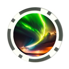 Lake Storm Neon Nature Poker Chip Card Guard by Bangk1t