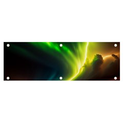 Lake Storm Neon Nature Banner And Sign 6  X 2  by Bangk1t