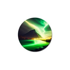 Aurora Lake Neon Colorful Golf Ball Marker by Bangk1t