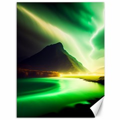 Aurora Lake Neon Colorful Canvas 36  X 48  by Bangk1t