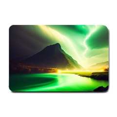 Aurora Lake Neon Colorful Small Doormat by Bangk1t