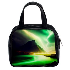 Aurora Lake Neon Colorful Classic Handbag (two Sides) by Bangk1t