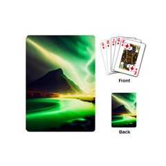 Aurora Lake Neon Colorful Playing Cards Single Design (mini)