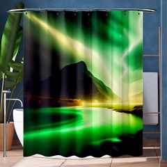 Aurora Lake Neon Colorful Shower Curtain 60  X 72  (medium)  by Bangk1t