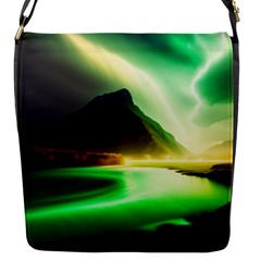 Aurora Lake Neon Colorful Flap Closure Messenger Bag (s) by Bangk1t