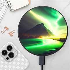 Aurora Lake Neon Colorful Wireless Fast Charger(black) by Bangk1t