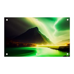 Aurora Lake Neon Colorful Banner And Sign 5  X 3  by Bangk1t