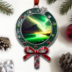 Aurora Lake Neon Colorful Metal X mas Lollipop With Crystal Ornament by Bangk1t