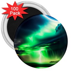 Lake Storm Neon 3  Magnets (100 Pack) by Bangk1t