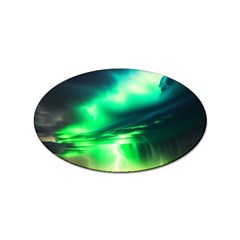 Lake Storm Neon Sticker (oval) by Bangk1t