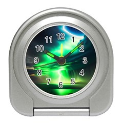 Lake Storm Neon Travel Alarm Clock by Bangk1t