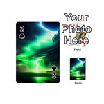 Lake Storm Neon Playing Cards 54 Designs (Mini) Front - Spade2