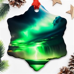 Lake Storm Neon Ornament (snowflake)