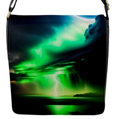 Lake Storm Neon Flap Closure Messenger Bag (s) by Bangk1t