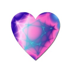 Geometry Abstract Pattern Hypercube Heart Magnet by Bangk1t