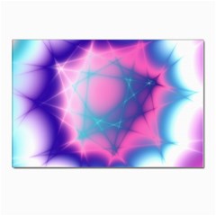 Geometry Abstract Pattern Hypercube Postcard 4 x 6  (pkg Of 10) by Bangk1t