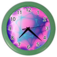 Geometry Abstract Pattern Hypercube Color Wall Clock by Bangk1t