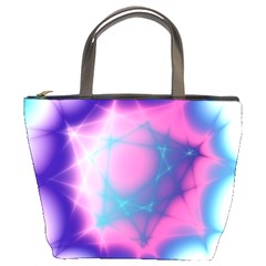 Geometry Abstract Pattern Hypercube Bucket Bag by Bangk1t