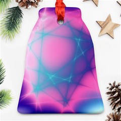 Geometry Abstract Pattern Hypercube Bell Ornament (two Sides)