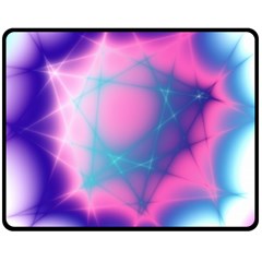 Geometry Abstract Pattern Hypercube Two Sides Fleece Blanket (medium) by Bangk1t