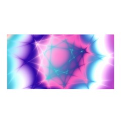 Geometry Abstract Pattern Hypercube Satin Wrap 35  X 70  by Bangk1t