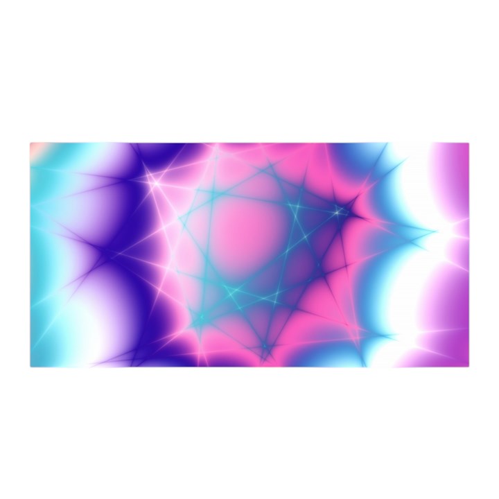 Geometry Abstract Pattern Hypercube Satin Wrap 35  x 70 