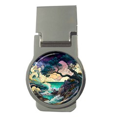 Tree Wave Ocean Money Clips (round)  by Bangk1t