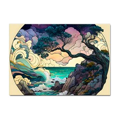 Tree Wave Ocean Sticker A4 (10 Pack) by Bangk1t