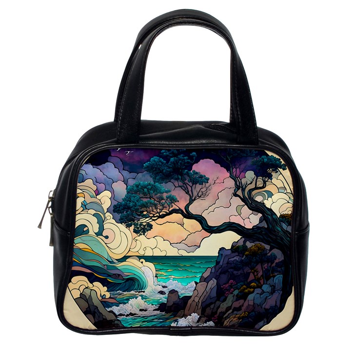 Tree Wave Ocean Classic Handbag (One Side)