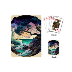 Tree Wave Ocean Playing Cards Single Design (mini)