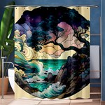 Tree Wave Ocean Shower Curtain 60  x 72  (Medium)  60 x72  Curtain