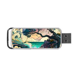 Tree Wave Ocean Portable Usb Flash (two Sides) by Bangk1t