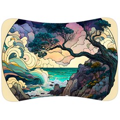 Tree Wave Ocean Velour Seat Head Rest Cushion by Bangk1t