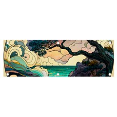 Tree Wave Ocean Banner And Sign 6  X 2  by Bangk1t