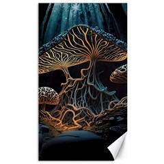 Forest Mushroom Wood Canvas 40  X 72  by Bangk1t