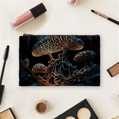 Forest Mushroom Wood Cosmetic Bag (medium) by Bangk1t