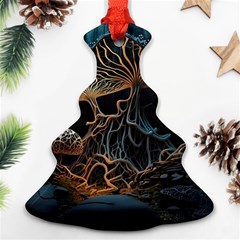 Forest Mushroom Wood Christmas Tree Ornament (two Sides) by Bangk1t