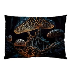 Forest Mushroom Wood Pillow Case (two Sides) by Bangk1t