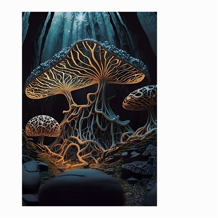 Forest Mushroom Wood Small Garden Flag (Two Sides)