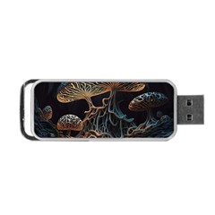 Forest Mushroom Wood Portable Usb Flash (one Side) by Bangk1t