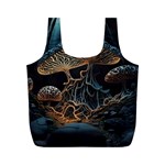 Forest Mushroom Wood Full Print Recycle Bag (M) Front