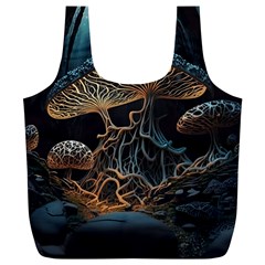 Forest Mushroom Wood Full Print Recycle Bag (xl) by Bangk1t