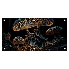 Forest Mushroom Wood Banner And Sign 6  X 3  by Bangk1t