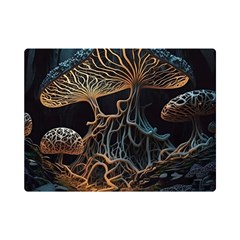 Forest Mushroom Wood Premium Plush Fleece Blanket (mini) by Bangk1t