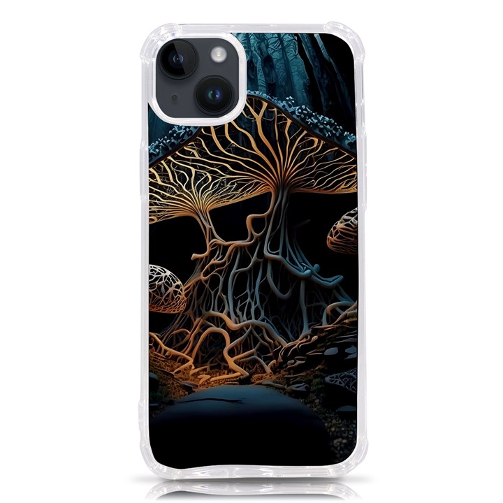 Forest Mushroom Wood iPhone 14 Plus TPU UV Print Case