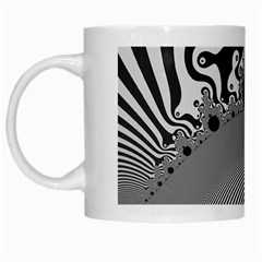 Pattern Illusion Fractal Mandelbrot White Mug by Bangk1t