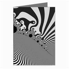 Pattern Illusion Fractal Mandelbrot Greeting Cards (pkg Of 8)